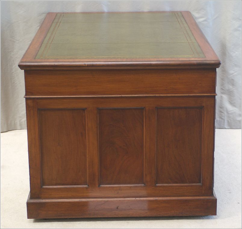 2050 Antique Walnut Pedestal Desk (2)